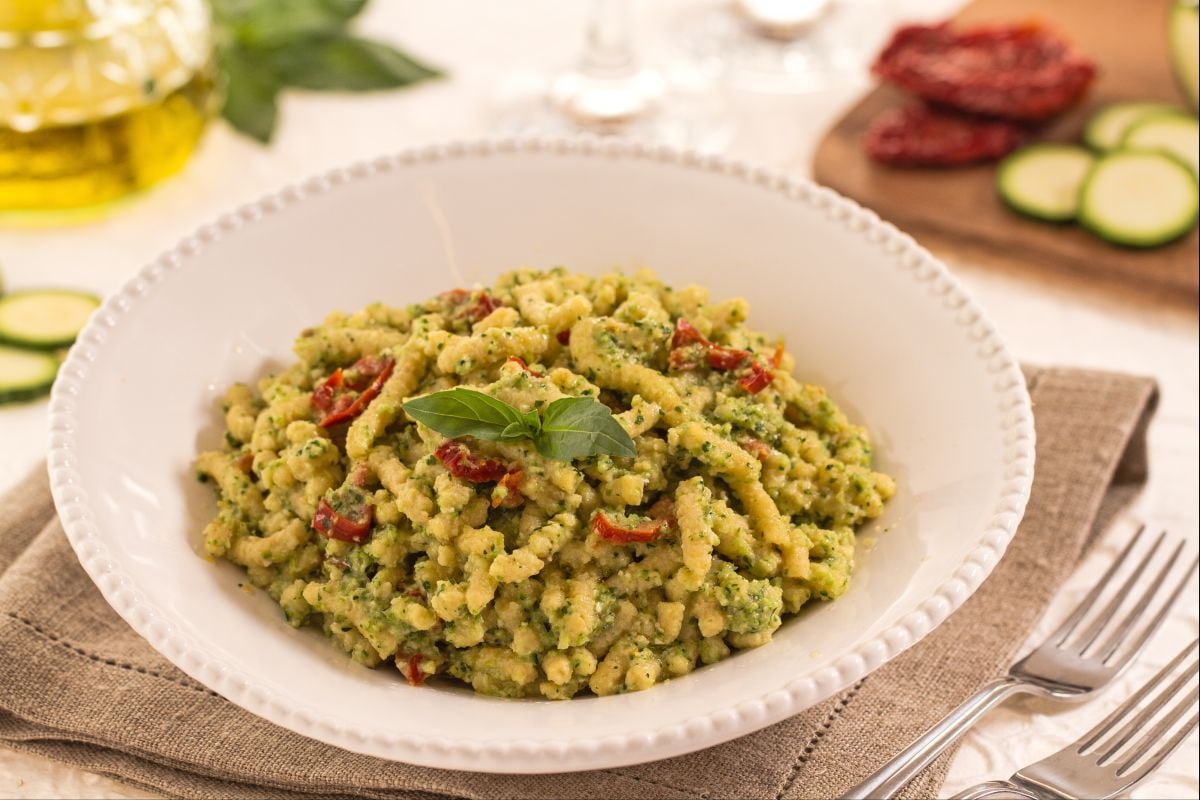 Passatelli au pesto de courgettes