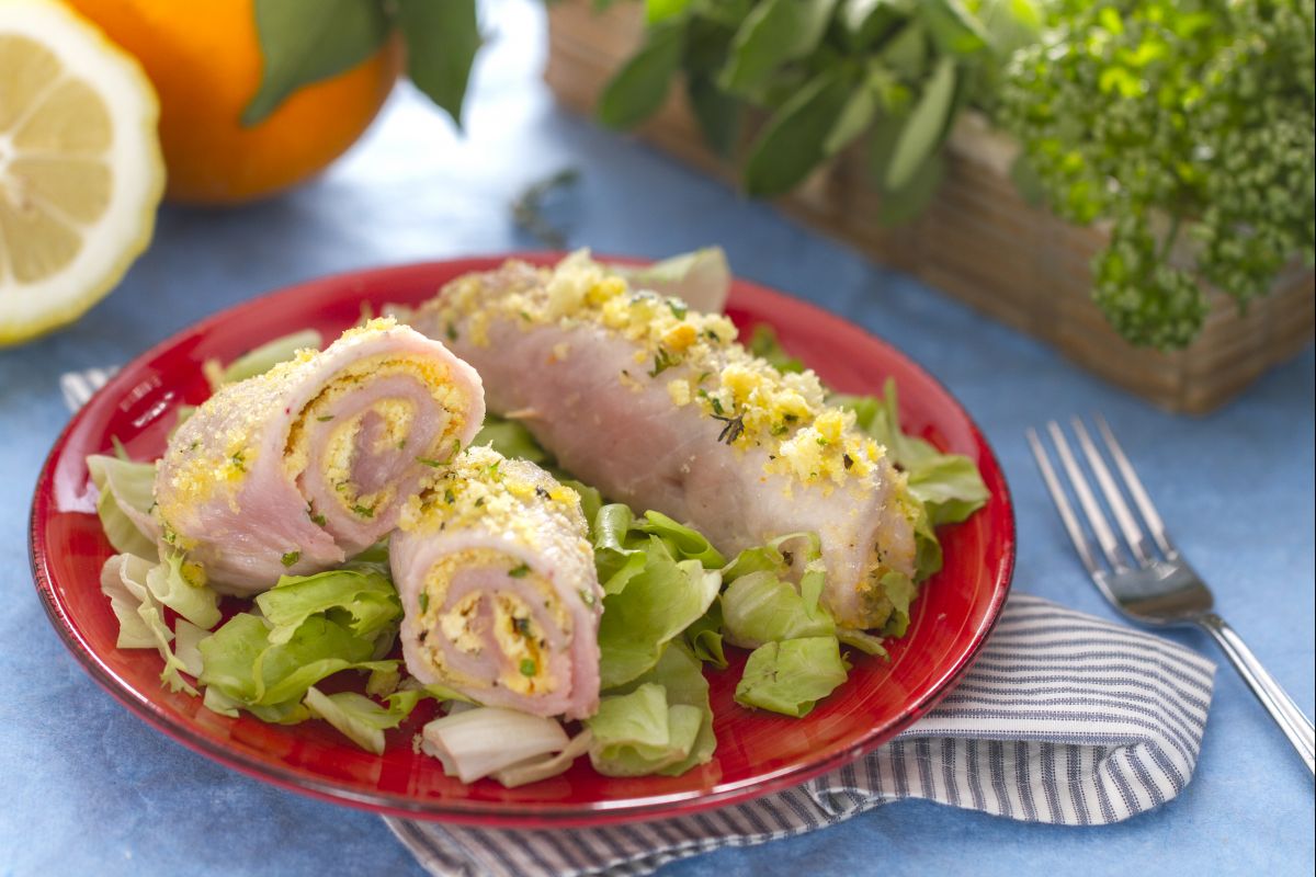 Roulades de longe au citron