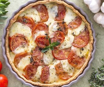 Tarte aux tomates caramélisées