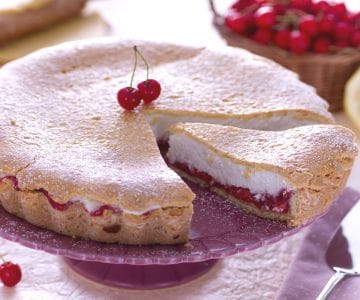 Tarte à la ricotta et aux griottes