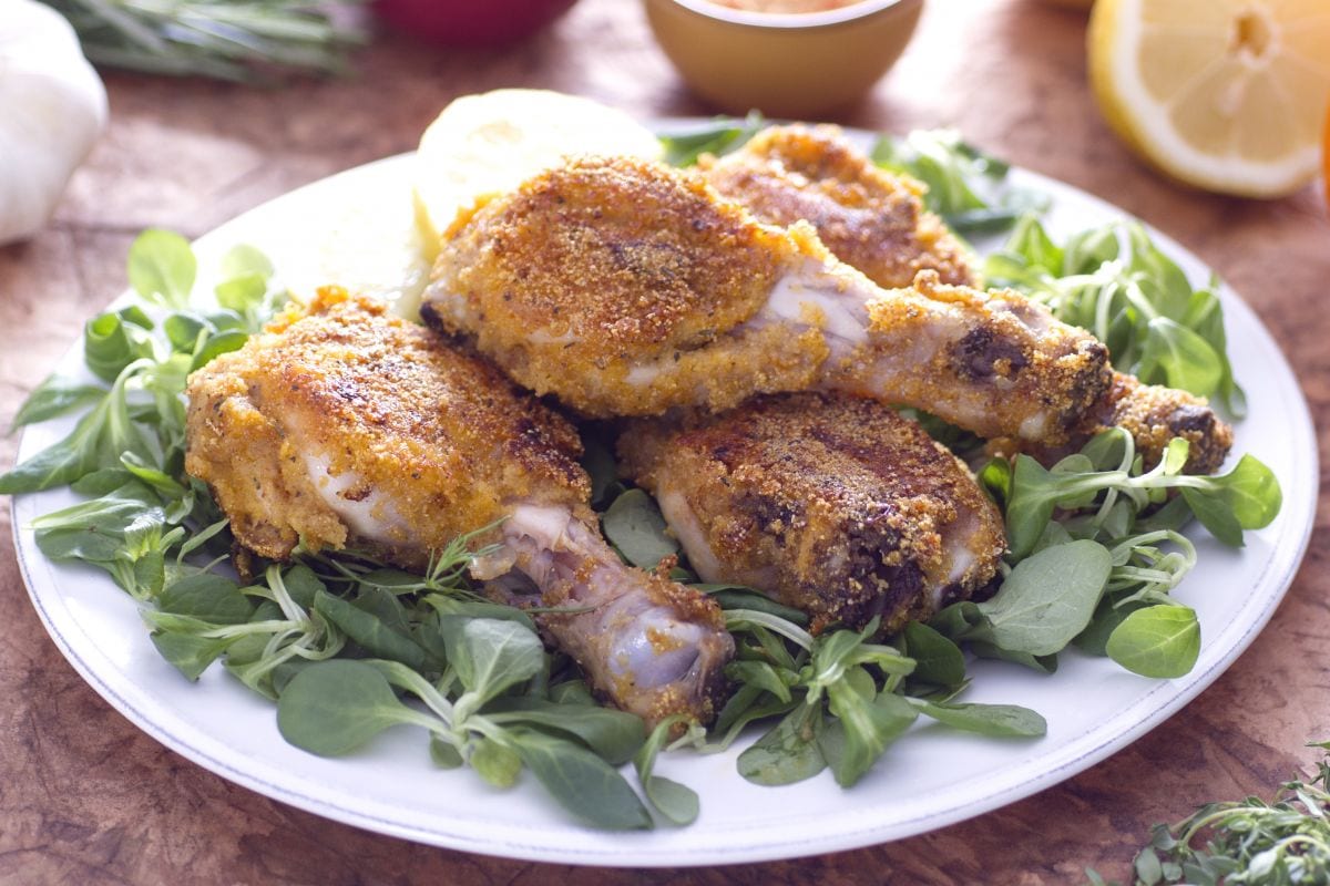 Cuisses de poulet croustillantes