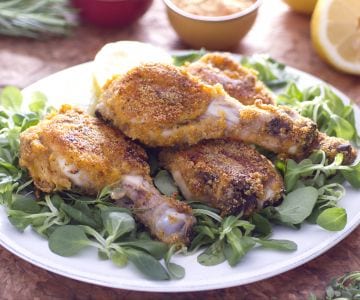 Cuisses de poulet croustillantes