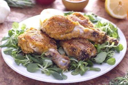 Cuisses de poulet croustillantes