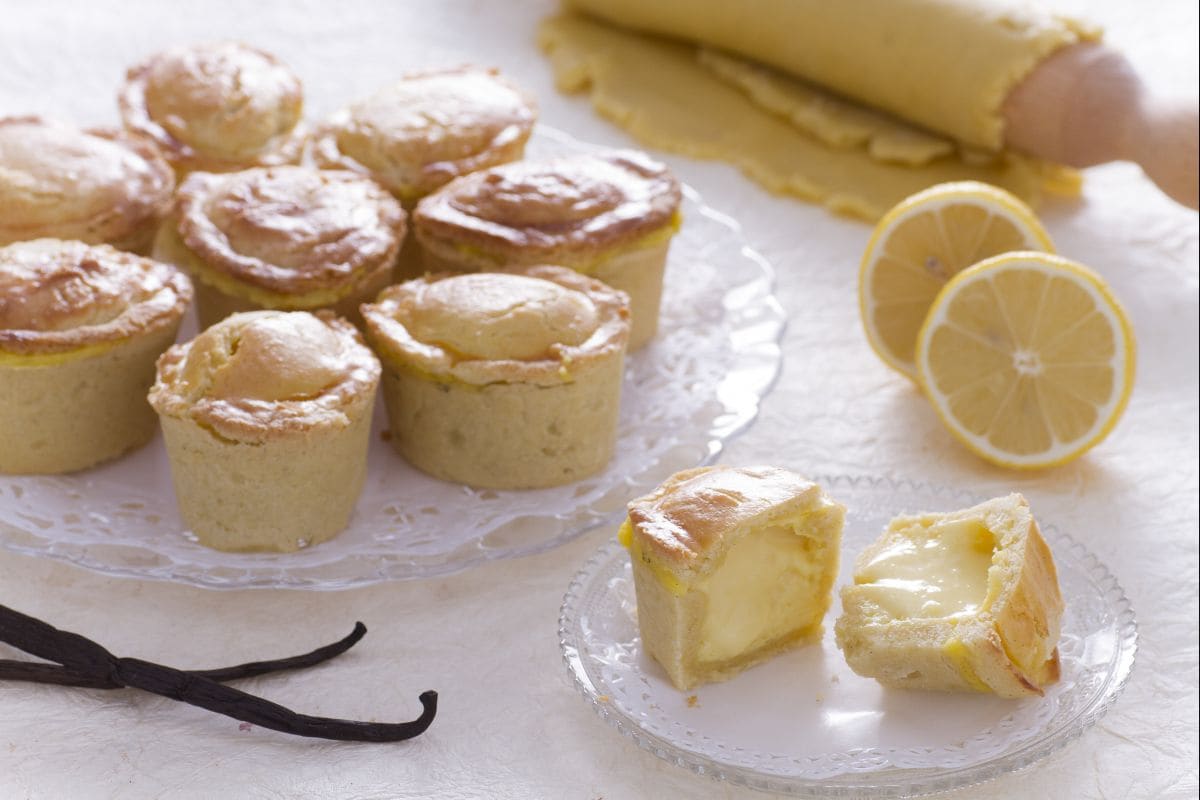 Pasticciotti à la ricotta et crème de citron