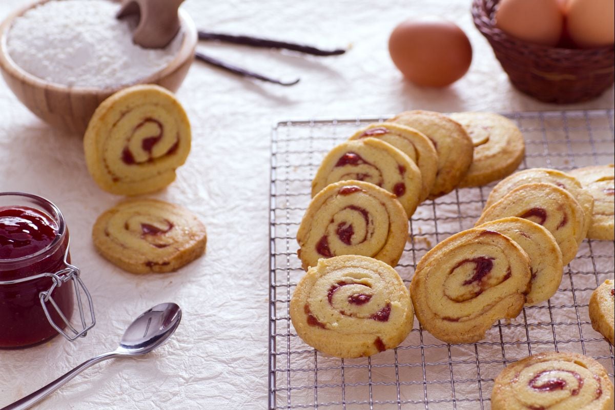 Roulés aux fraises
