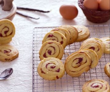 Roulés aux fraises