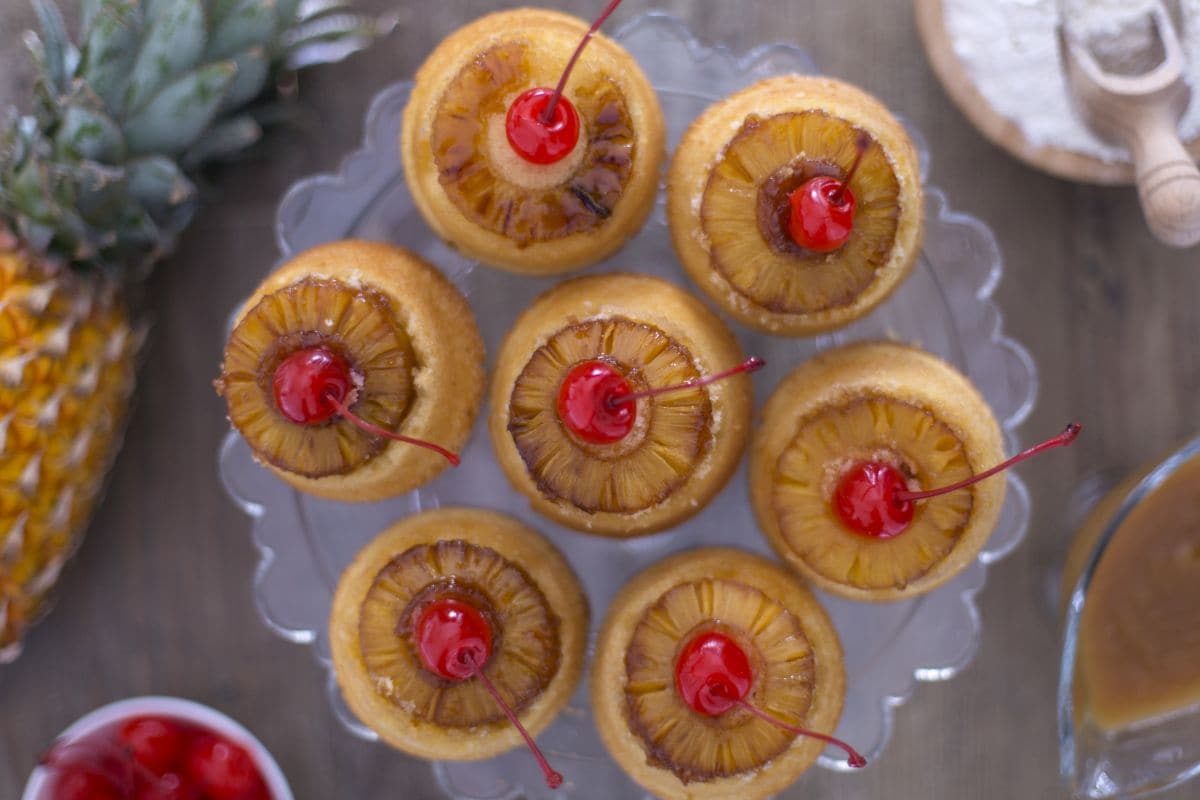 Cupcakes renversés à l'ananas