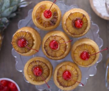 Cupcakes renversés à l'ananas