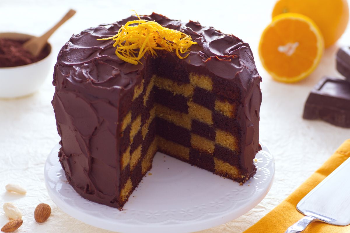 Gâteau damier