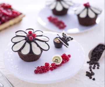 Cupcake fleur de chocolat