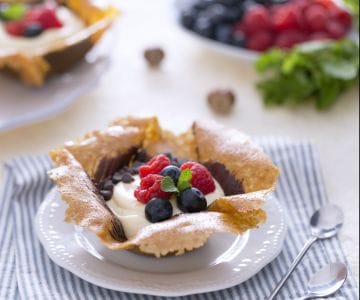 Panier de croquant aux noisettes