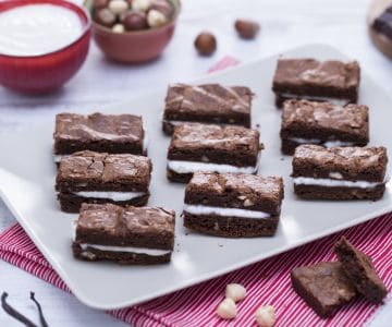 Sandwich de brownies au chocolat