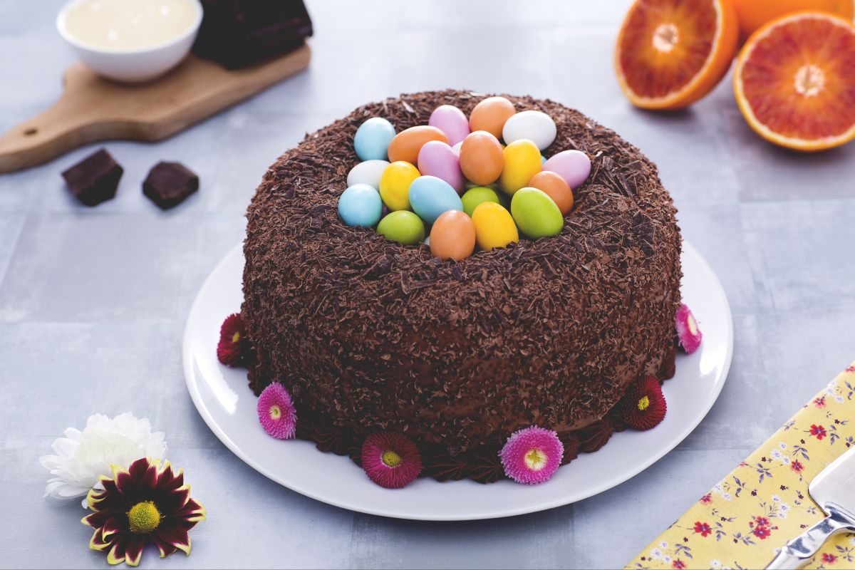 Gâteau nid de Pâques