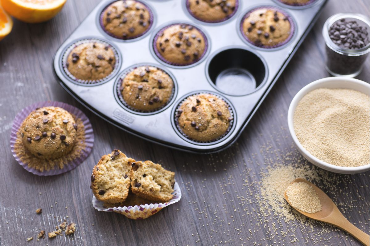 Muffins à l'amarante