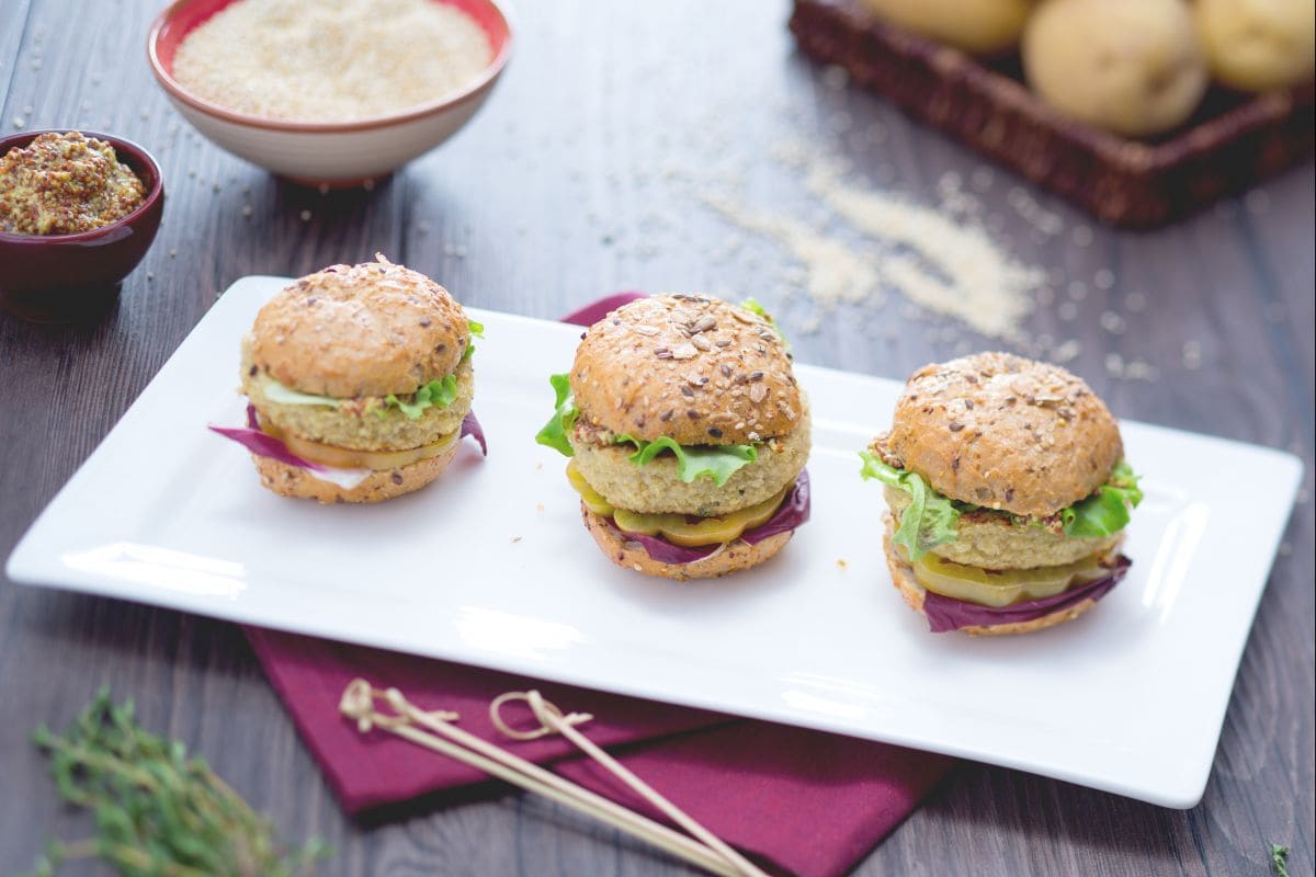 Mini burger de quinoa
