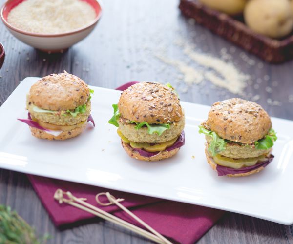 Mini burger de quinoa