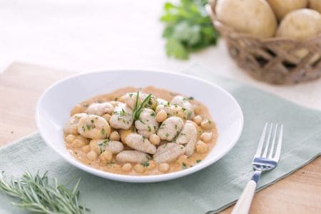 Gnocchetti complets aux pois chiches et thon