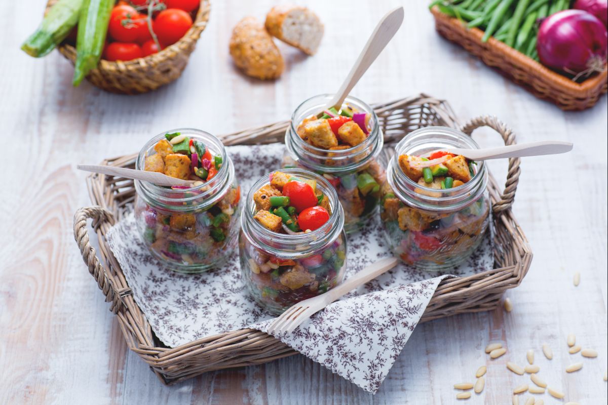 Panzanella croustillante