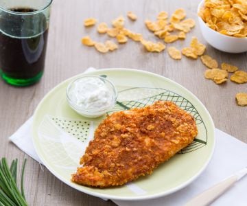 Blanc de poulet aux corn flakes