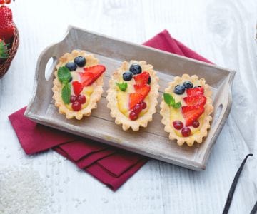 Barquettes de riz aux fruits rouges