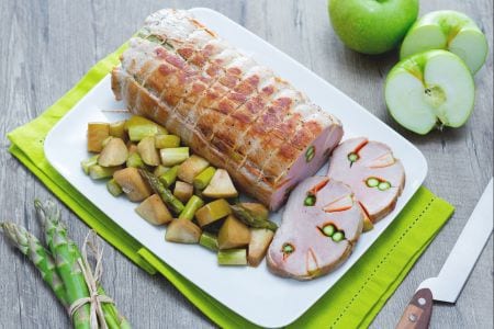 Lonza de porc farcie