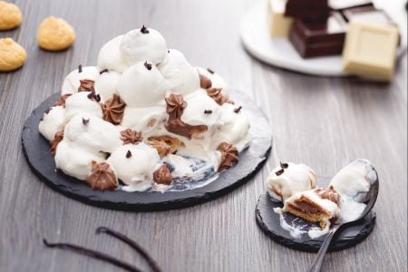 Profiteroles au chocolat blanc