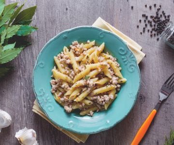 Penne au ragoût blanc de lapin