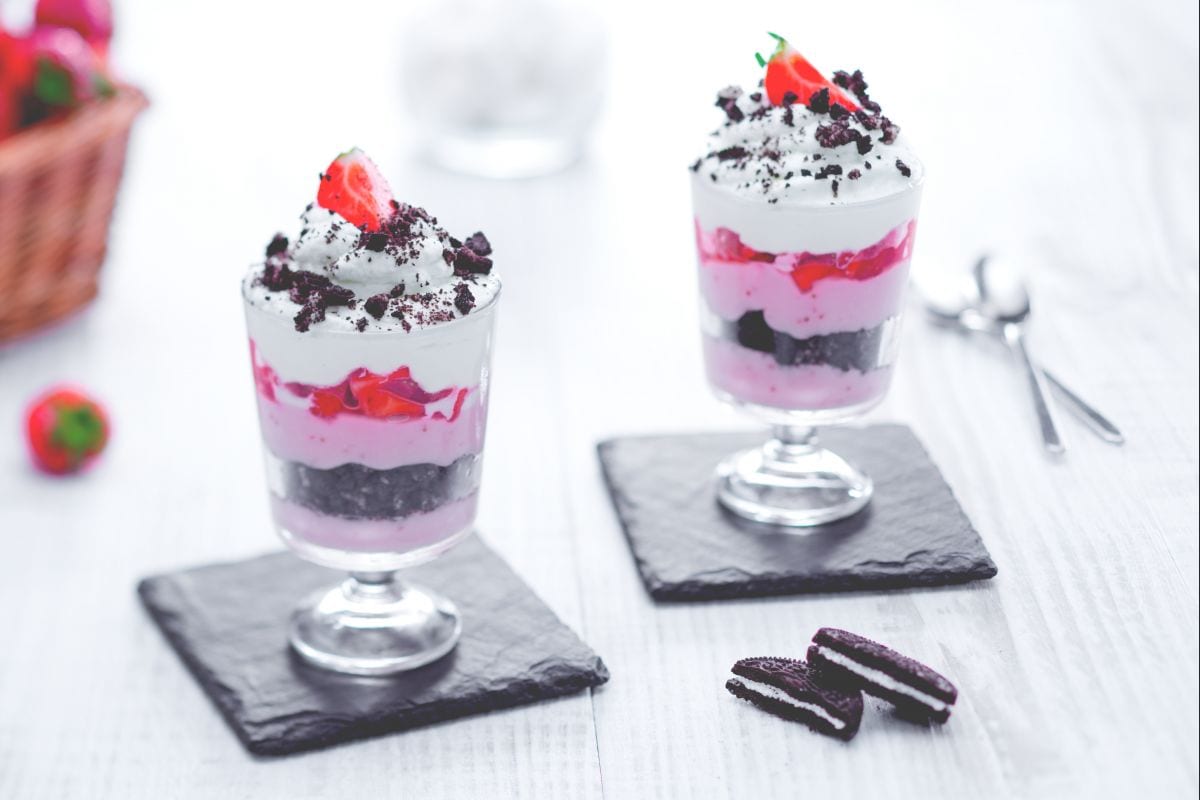 Trifle fraises et chocolat