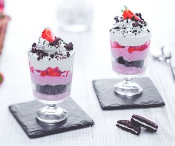 Trifle fraises et chocolat