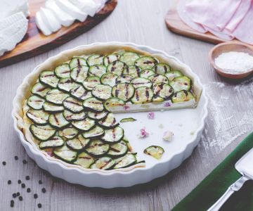 Tarte salée à la ricotta et aux courgettes