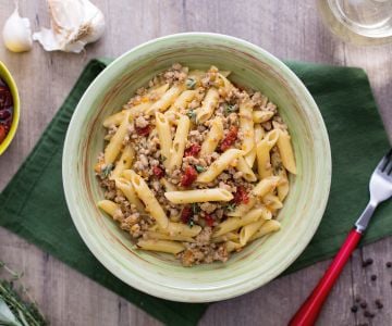 Penne au ragoût de dinde