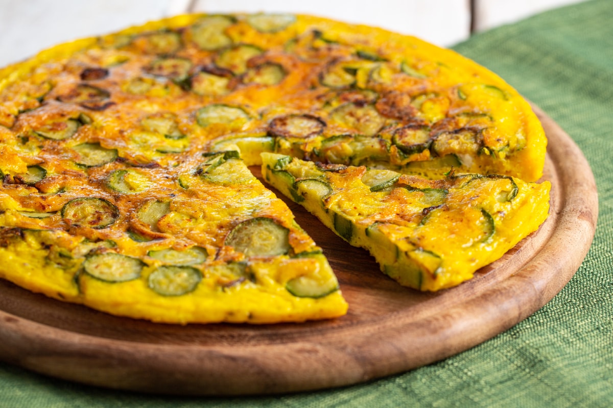Omelette aux courgettes
