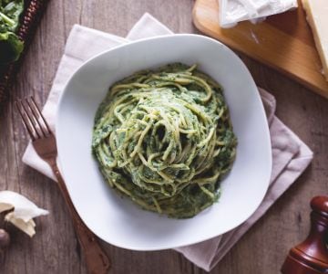 Spaghetti ricotta et épinards