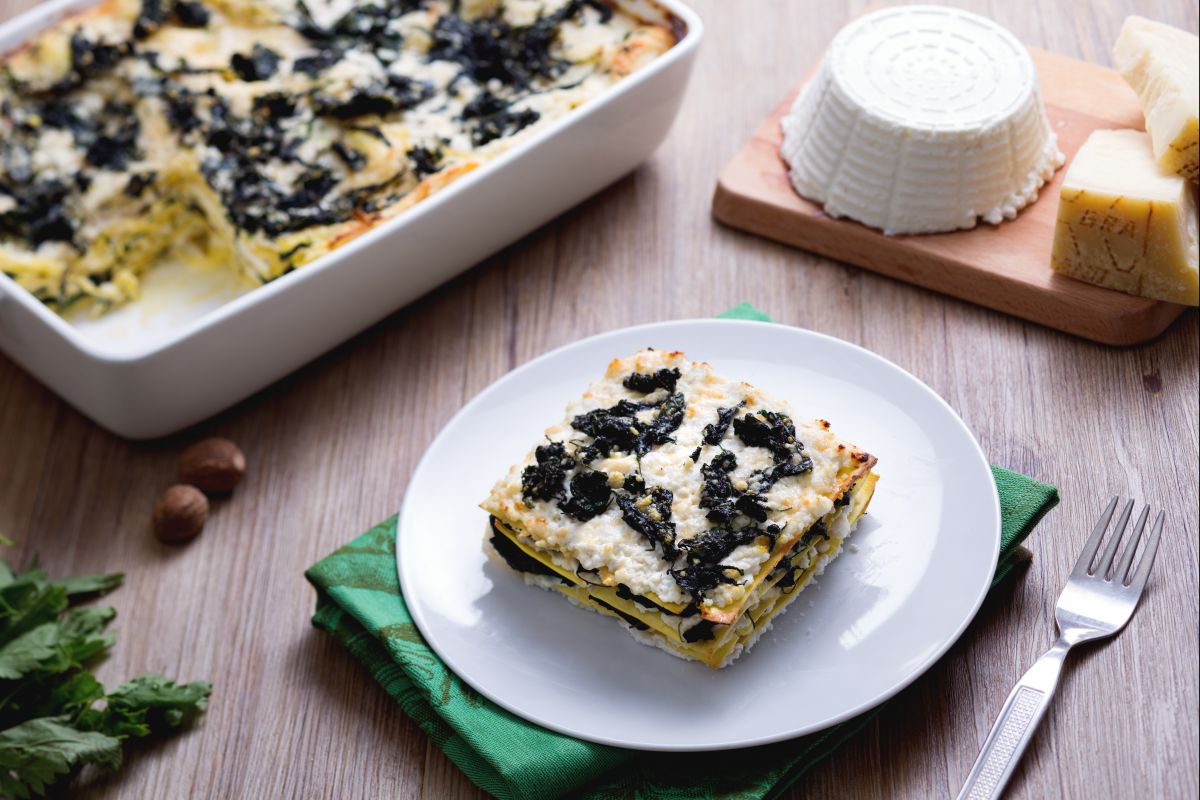 Lasagnes à la ricotta et aux orties