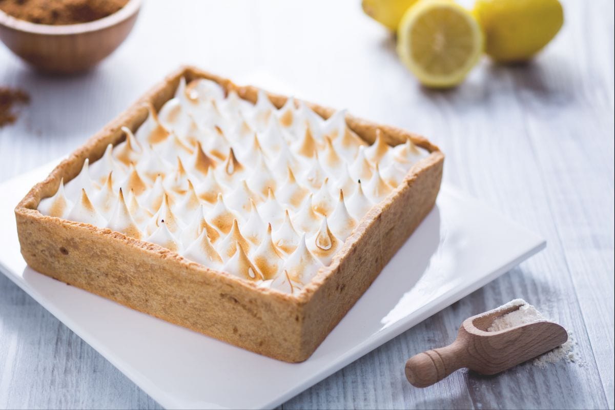 Tarte au lemon curd et meringue