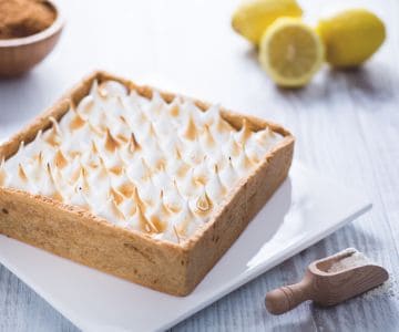 Tarte au lemon curd et meringue