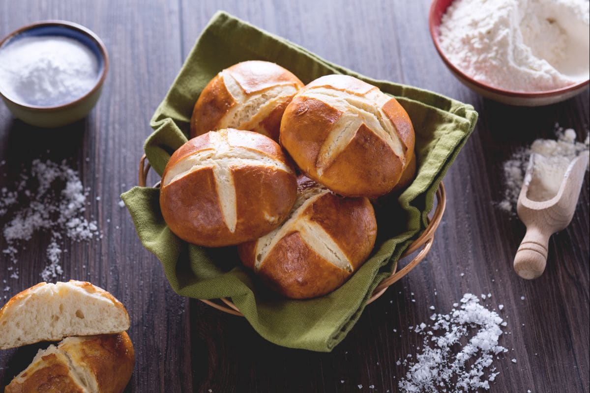Petits pains bretzels