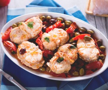 Lotte aux olives