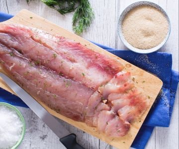 Gravlax de sériole