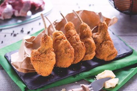 Côtelettes d'agneau frites