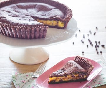 Pizza sucrée au cacao