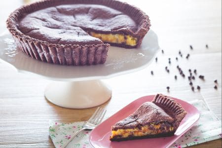 Pizza sucrée au cacao