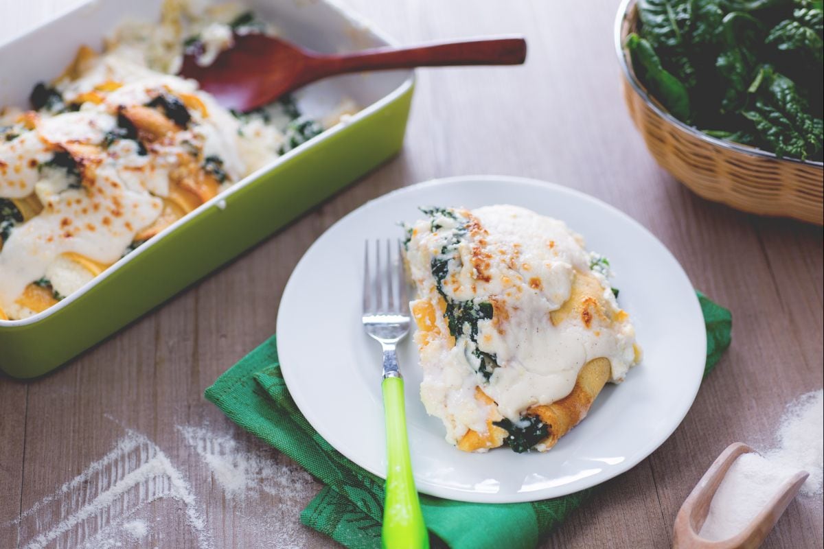 Crêpe ricotta et épinards