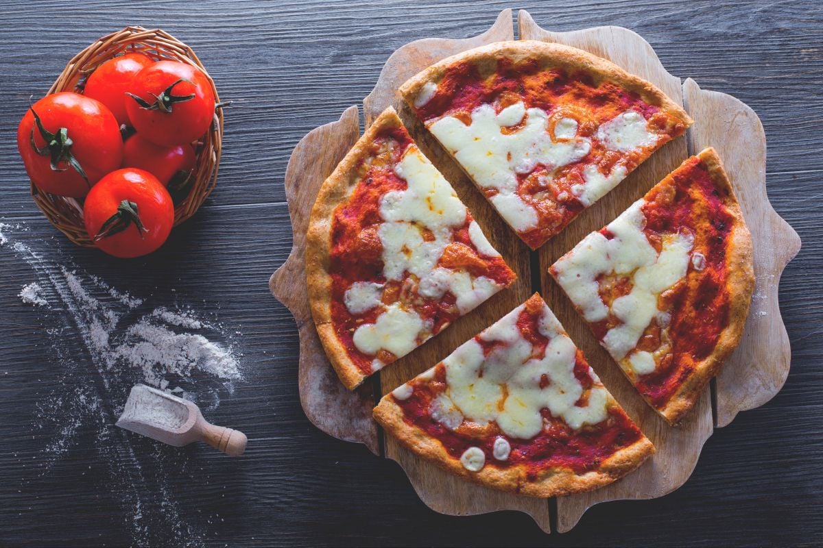 Pizza à la farine complète