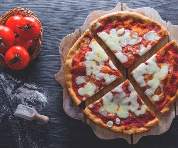 Pizza à la farine complète