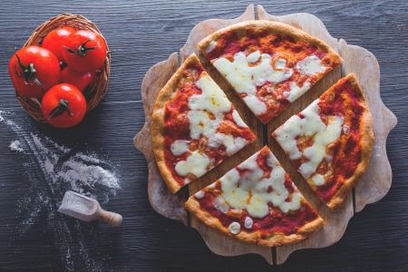 Pizza à la farine complète