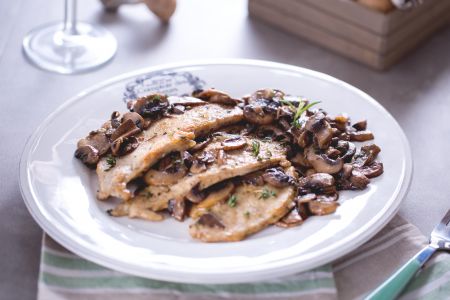 Escalopes aux champignons