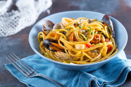 Spaghetti aux fruits de mer