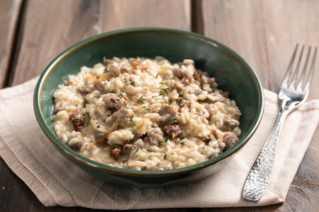 Risotto à la saucisse