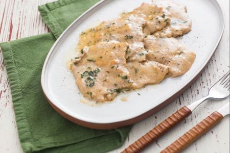 Escalopes au vin blanc et persil